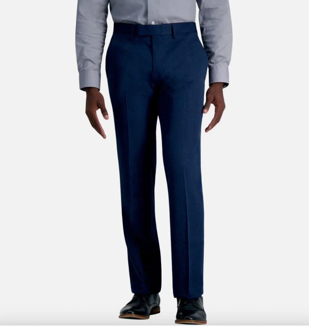 Kenneth Cole Reaction Urban Heather Slim Fit Dress Pants Blue Men’s 29W x 30L
